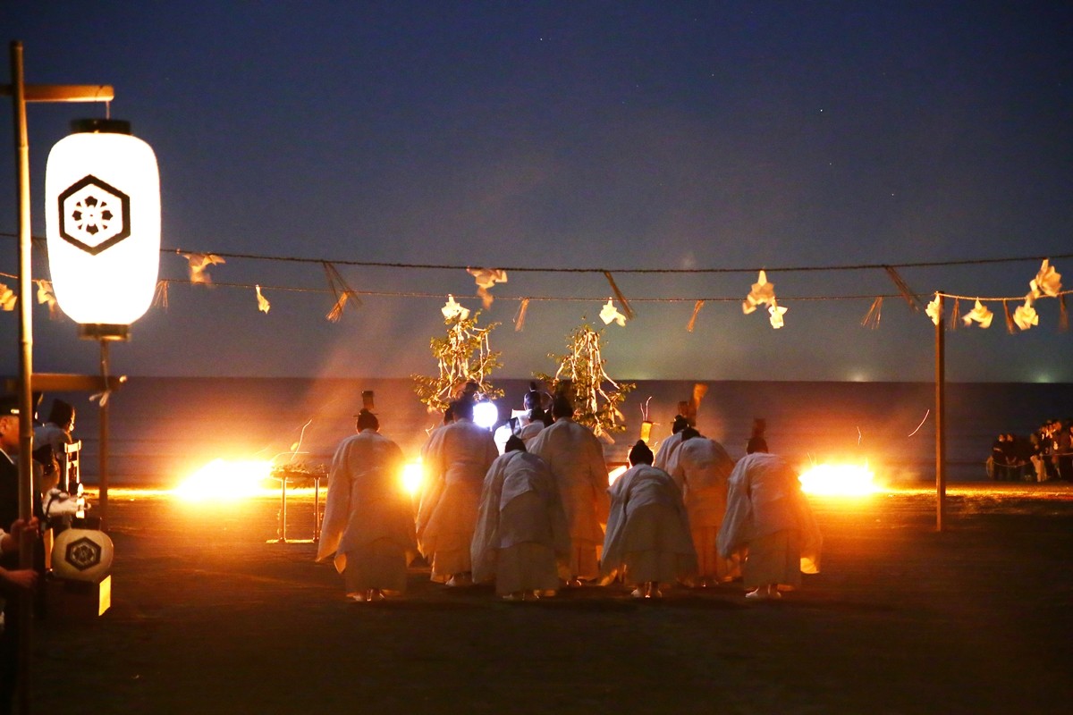 在出雲大社舉辦的「神迎祭」